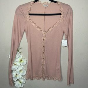 Free People Pink shirt